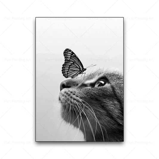 Canvanation A4 21x30cm Affiche Chat Noir