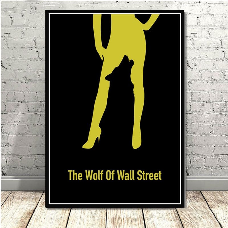 Canvanation 14x21 CM / Purple Affiche Loup De Wall Street