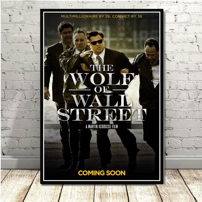 Canvanation 14x21 CM / Green Affiche Loup De Wall Street
