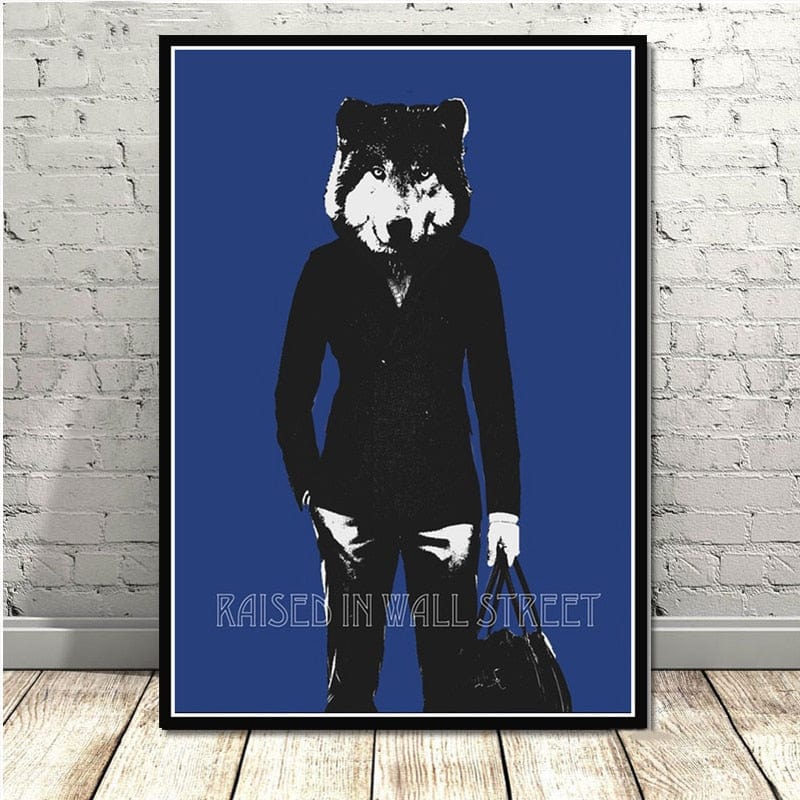 Canvanation 14x21 CM / Auburn Affiche Loup De Wall Street