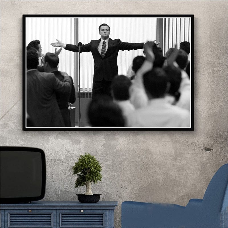 Canvanation 14x21 CM / Burgundy Affiche Loup De Wall Street