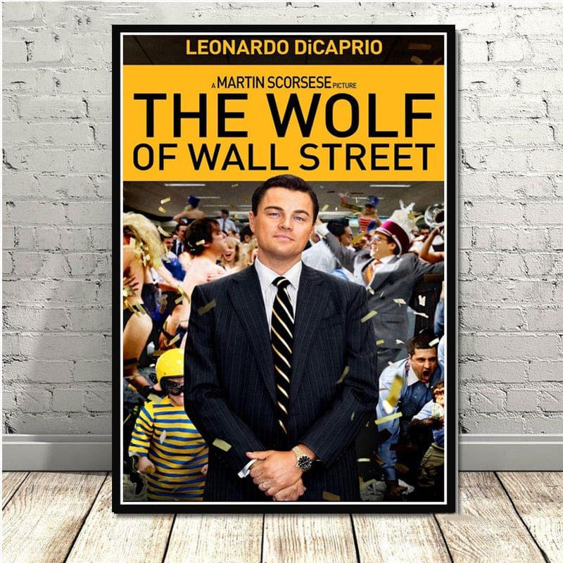 Canvanation 14x21 CM / Blue Affiche Loup De Wall Street