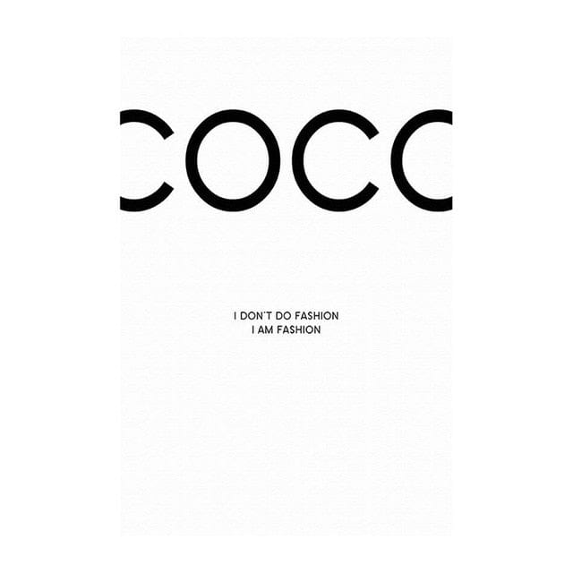 Canvanation 50X70cm / 2 Affiche Marque De Luxe Coco