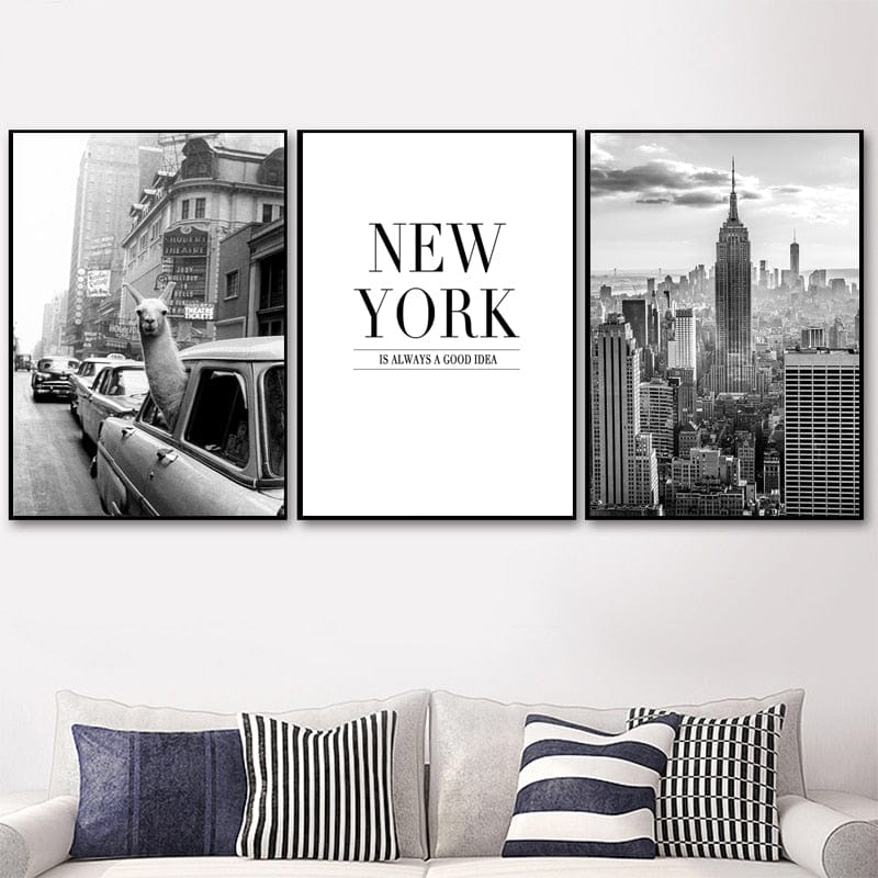 Canvanation Tableau New York Abstrait