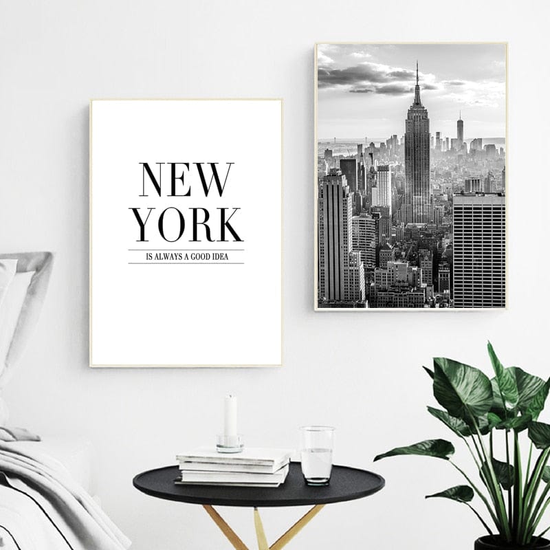 Canvanation Tableau New York Abstrait