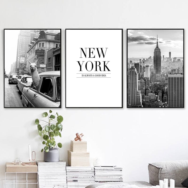 Canvanation Tableau New York Abstrait