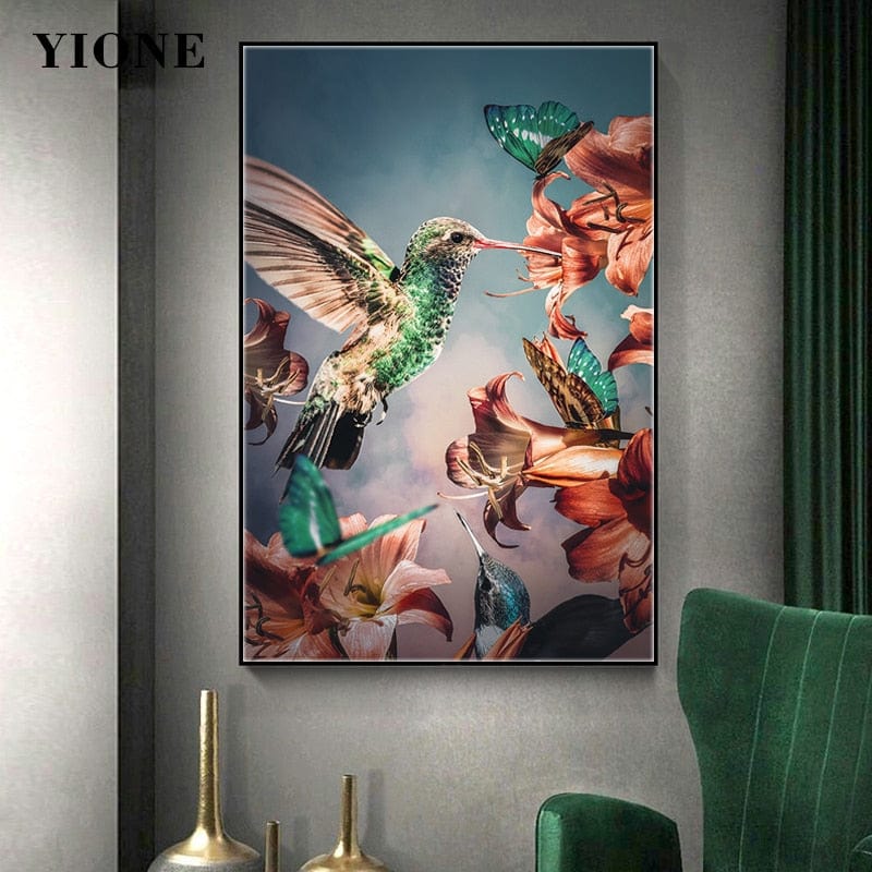 Canvanation Affiche Peinture Perroquet