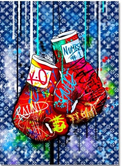 Canvanation 50x70cm / B Affiche Pop Art Luxe Gants De Boxe