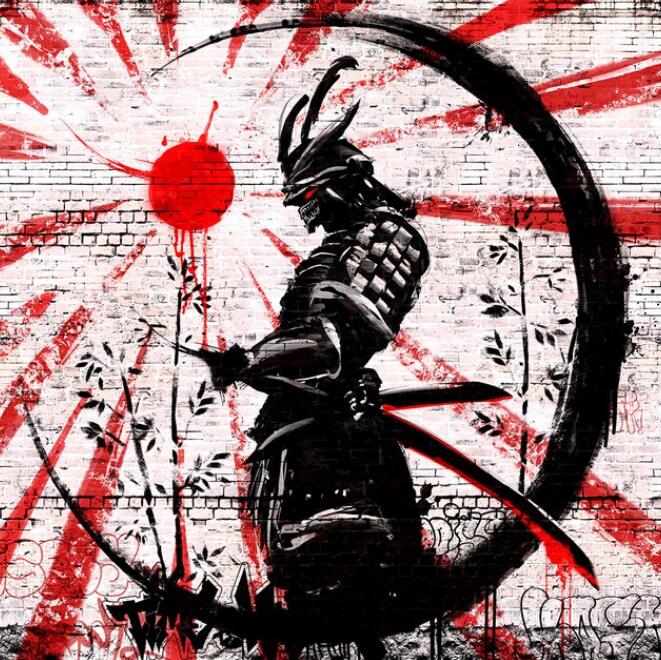 Canvanation 50x50cm Affiche Samouraï