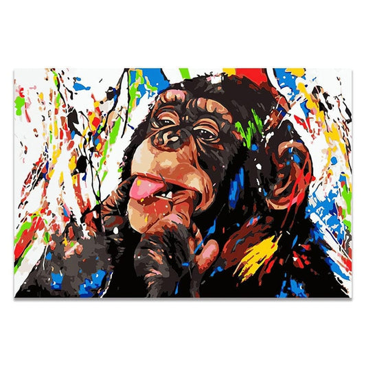 Canvanation 50x70cm Affiche Singe Couleur