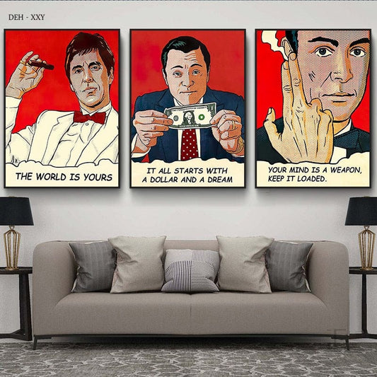 Canvanation Affiche Wolf Of Wall Street