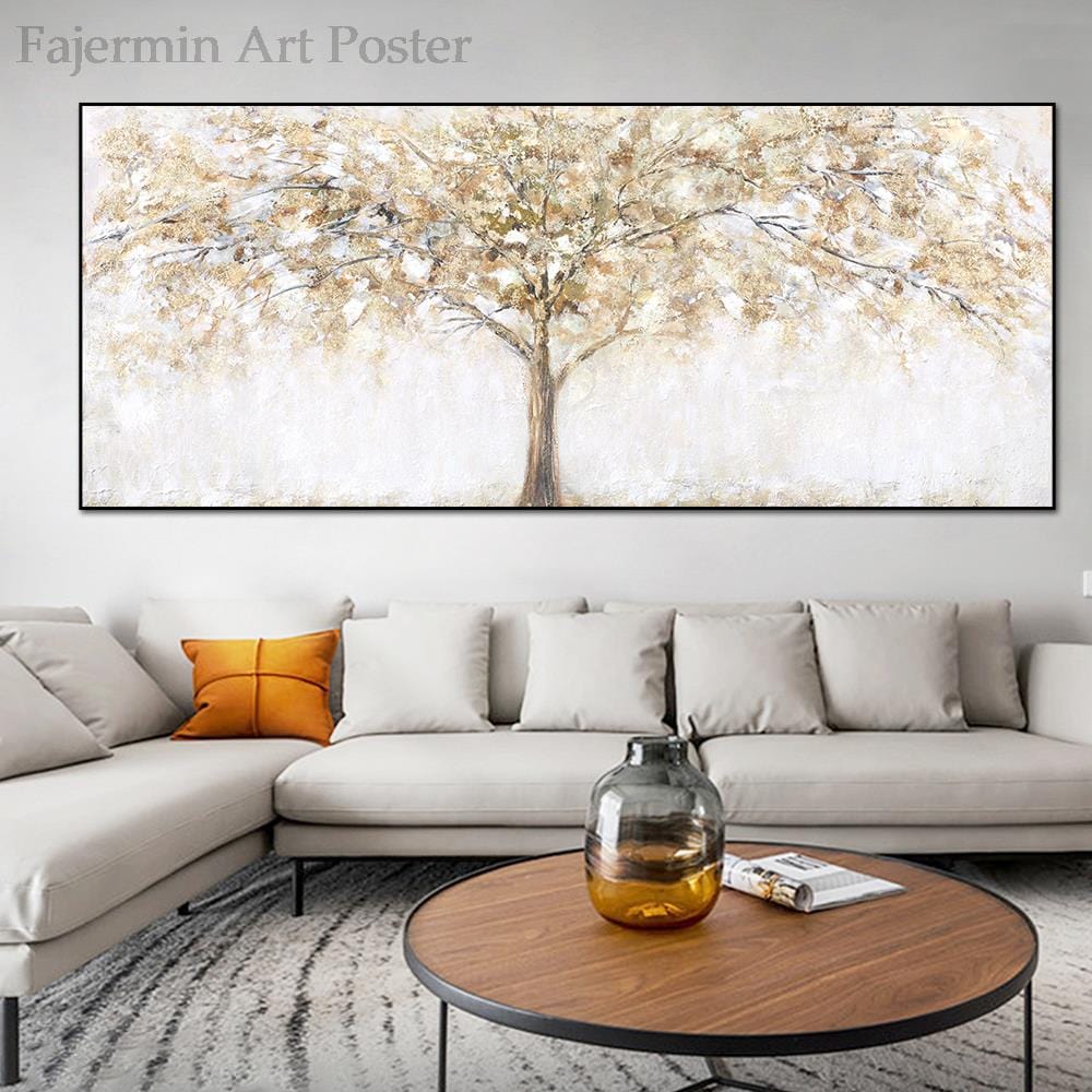 Canvanation Toile Arbre Or