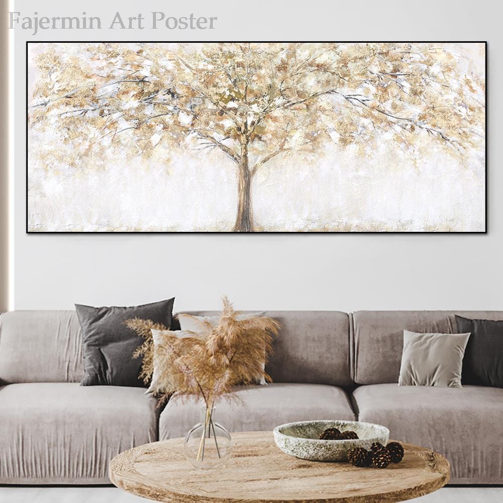Canvanation Toile Arbre Or