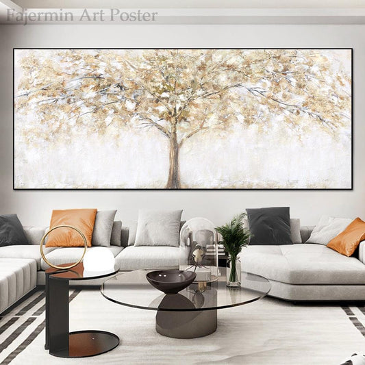 Canvanation Toile Arbre Or