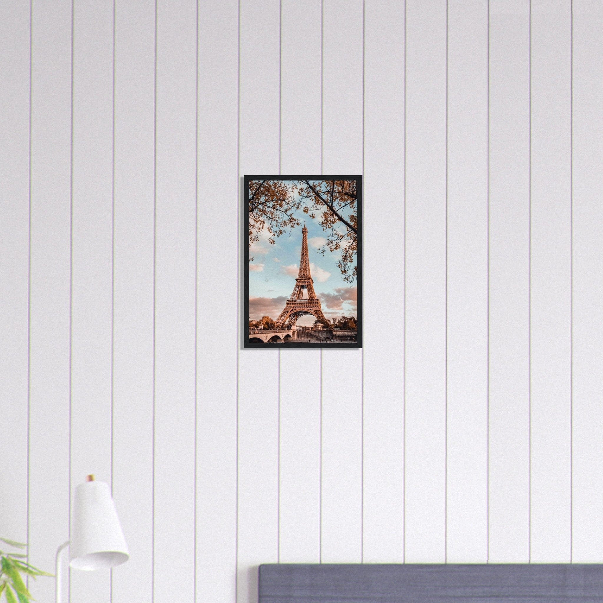 Canvanation Print Material 30x45 cm / 12x18″ Tableau Paris Tour Eiffel Vue De Loin