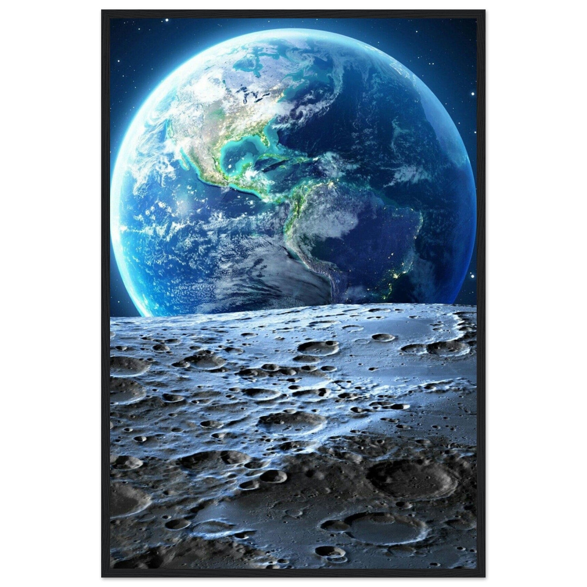 Tableau Lune Et Terre - Canvanation