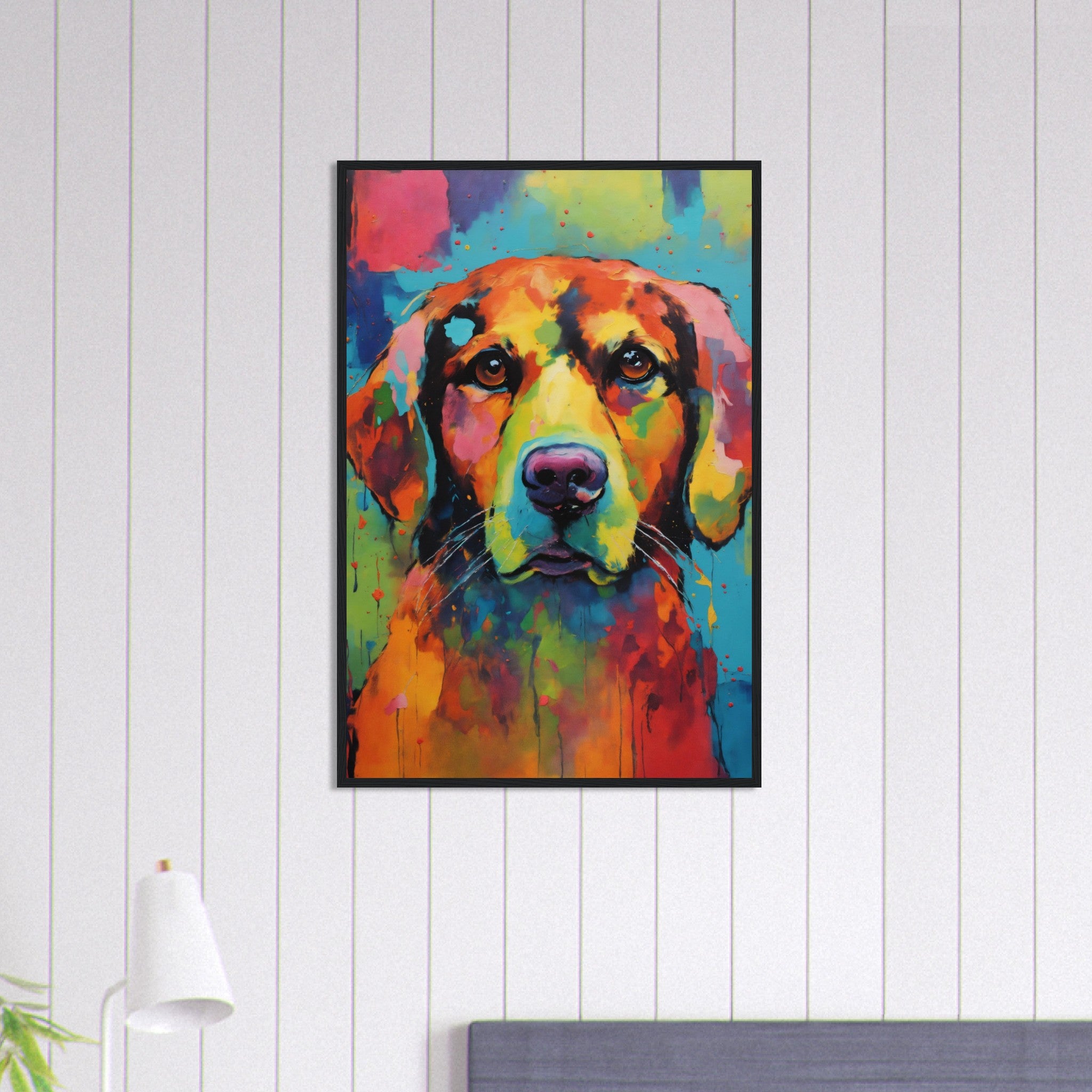 Canvanation Print Material 60x90 cm / 24x36″ Tableau Chien Compagnon Du Soir