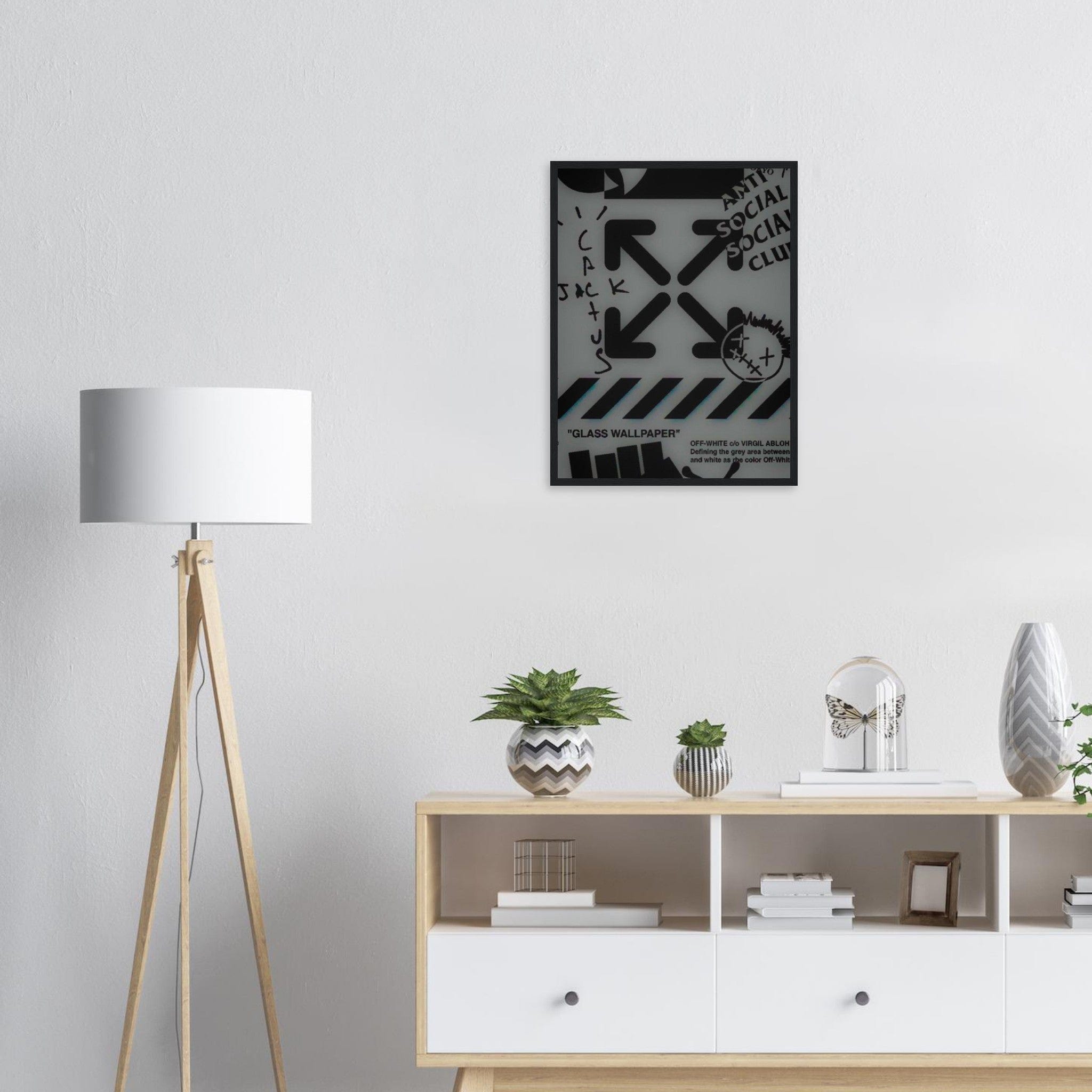 Tableau Marque De Luxe Off White Noir Canvanation