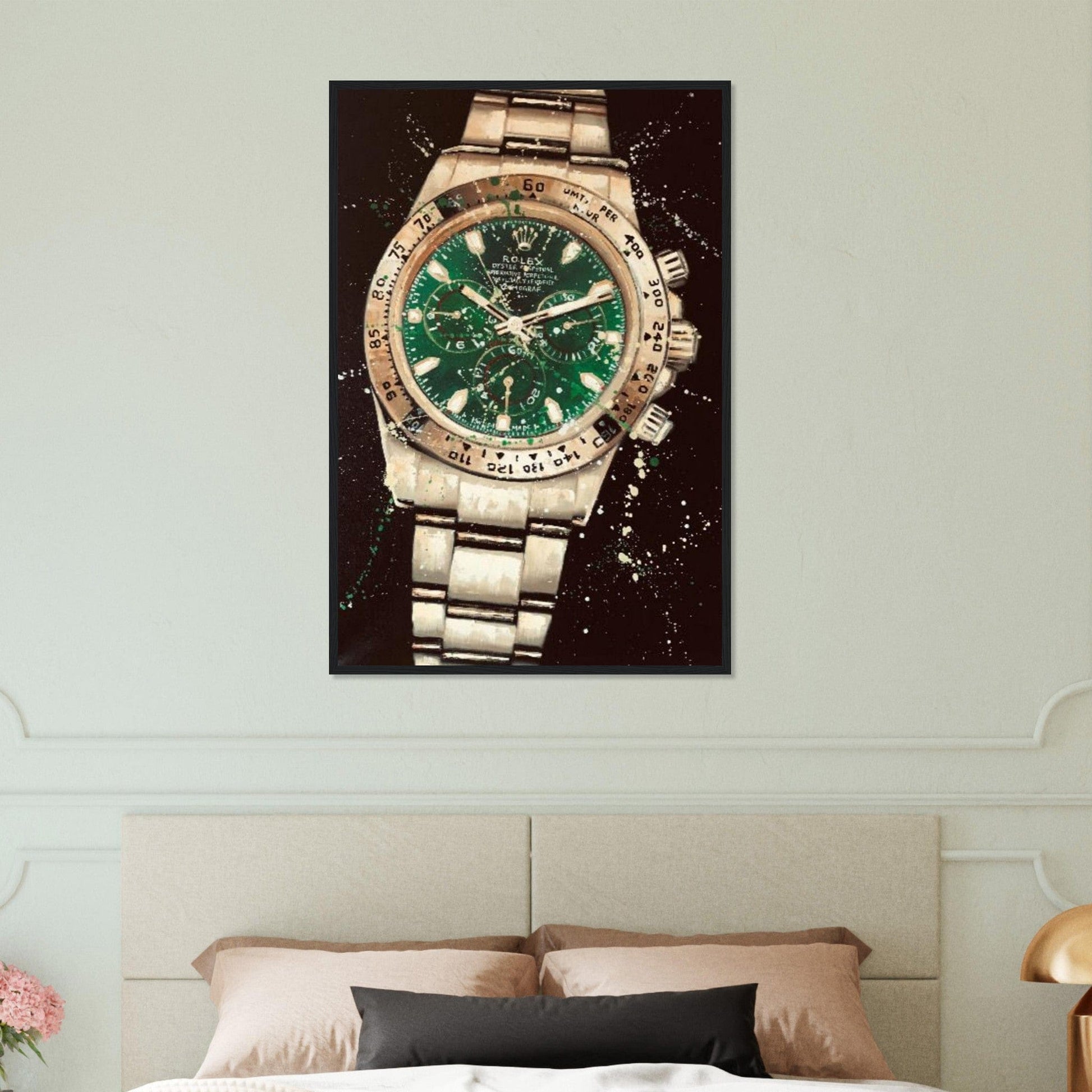 Tableau Marque De Luxe Rolex Green Canvanation