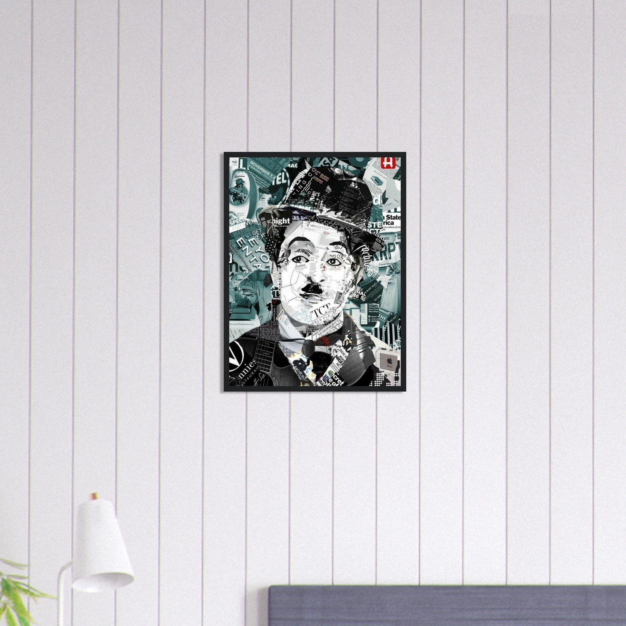 Canvanation Print Material 45x60 cm / 18x24″ Tableau Street Art Homme Chapeau Melon