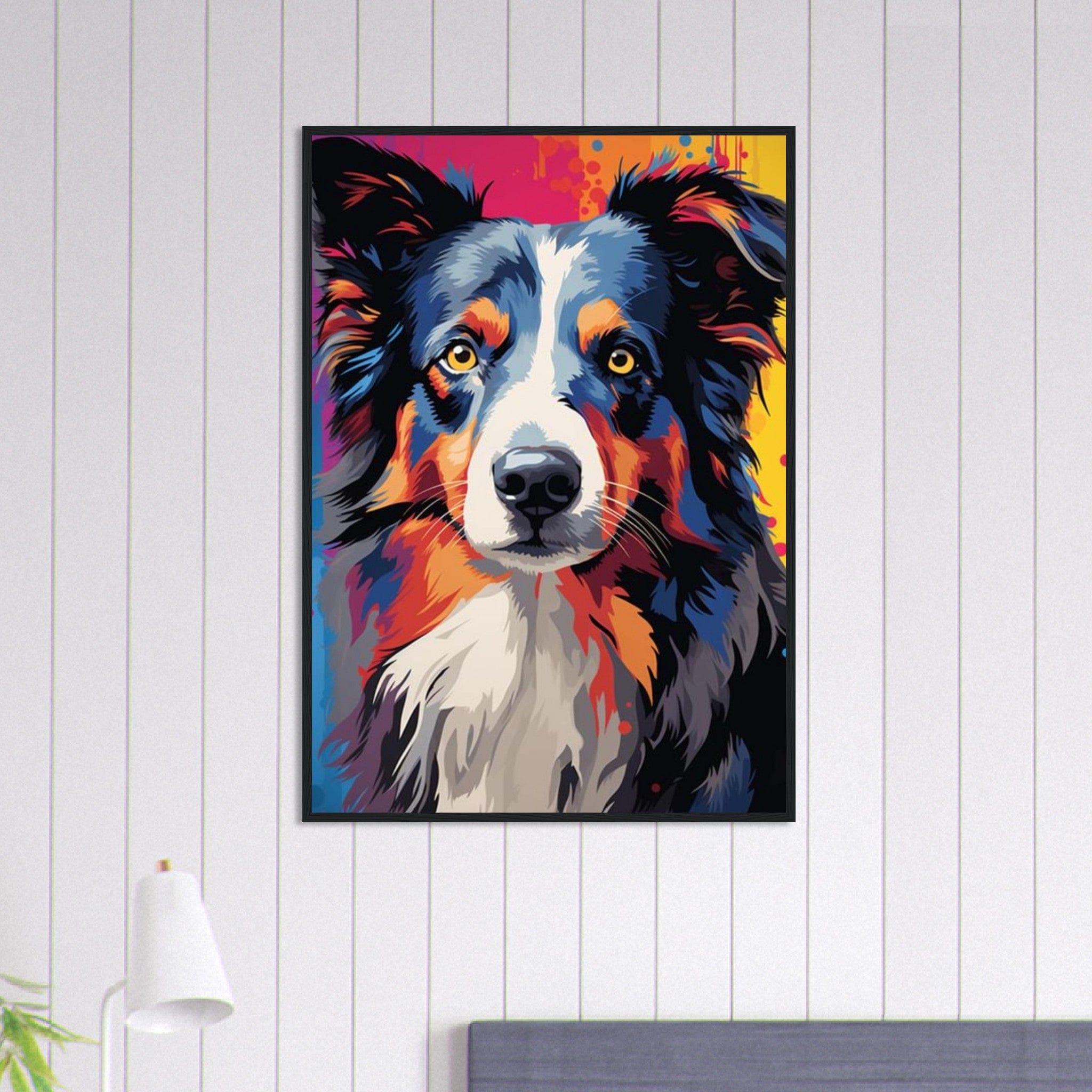 Canvanation Print Material 70x100 cm / 28x40″ Tableau Chien - Joie inconditionnelle