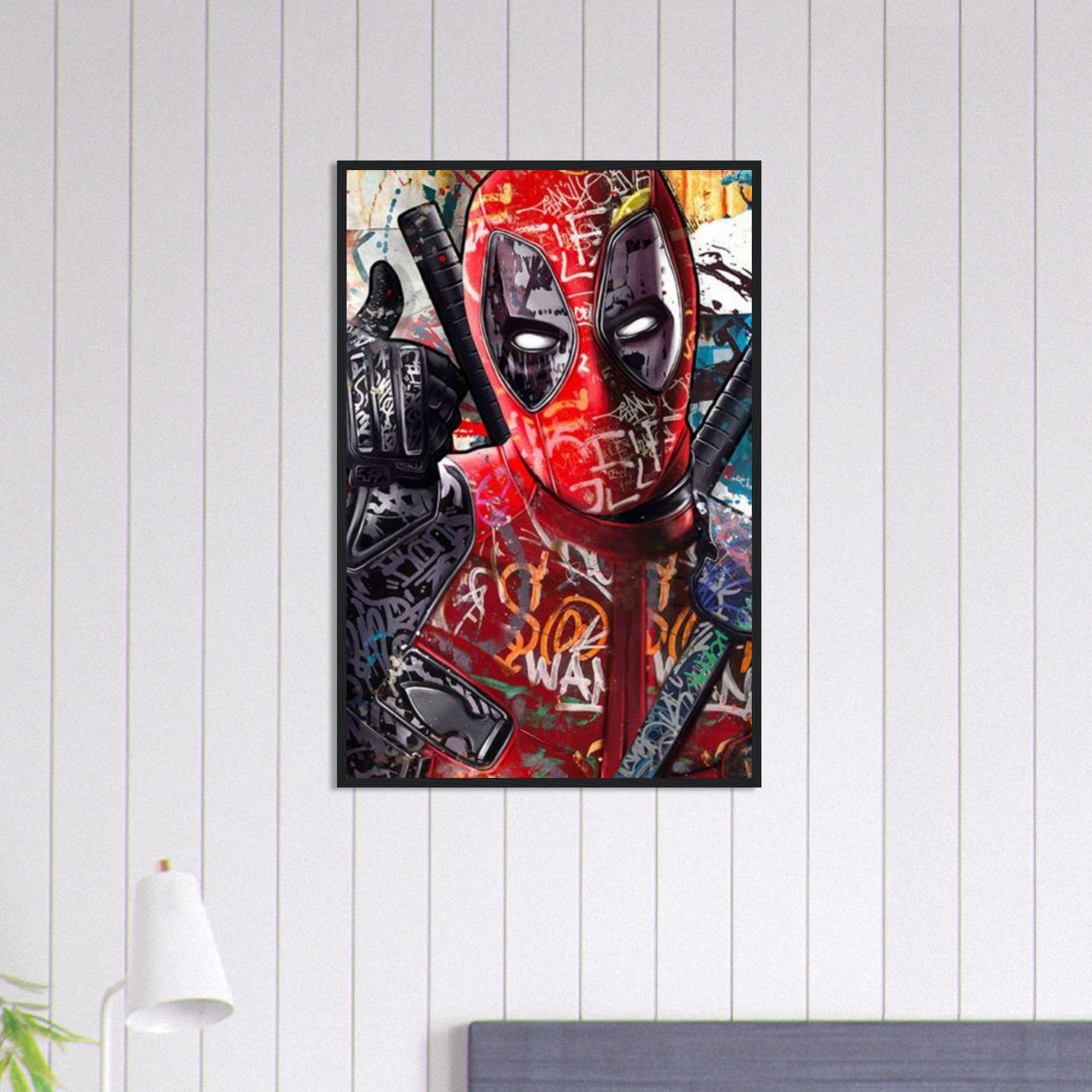 Canvanation Print Material 60x90 cm / 24x36″ Tableau Street Art Super Hero