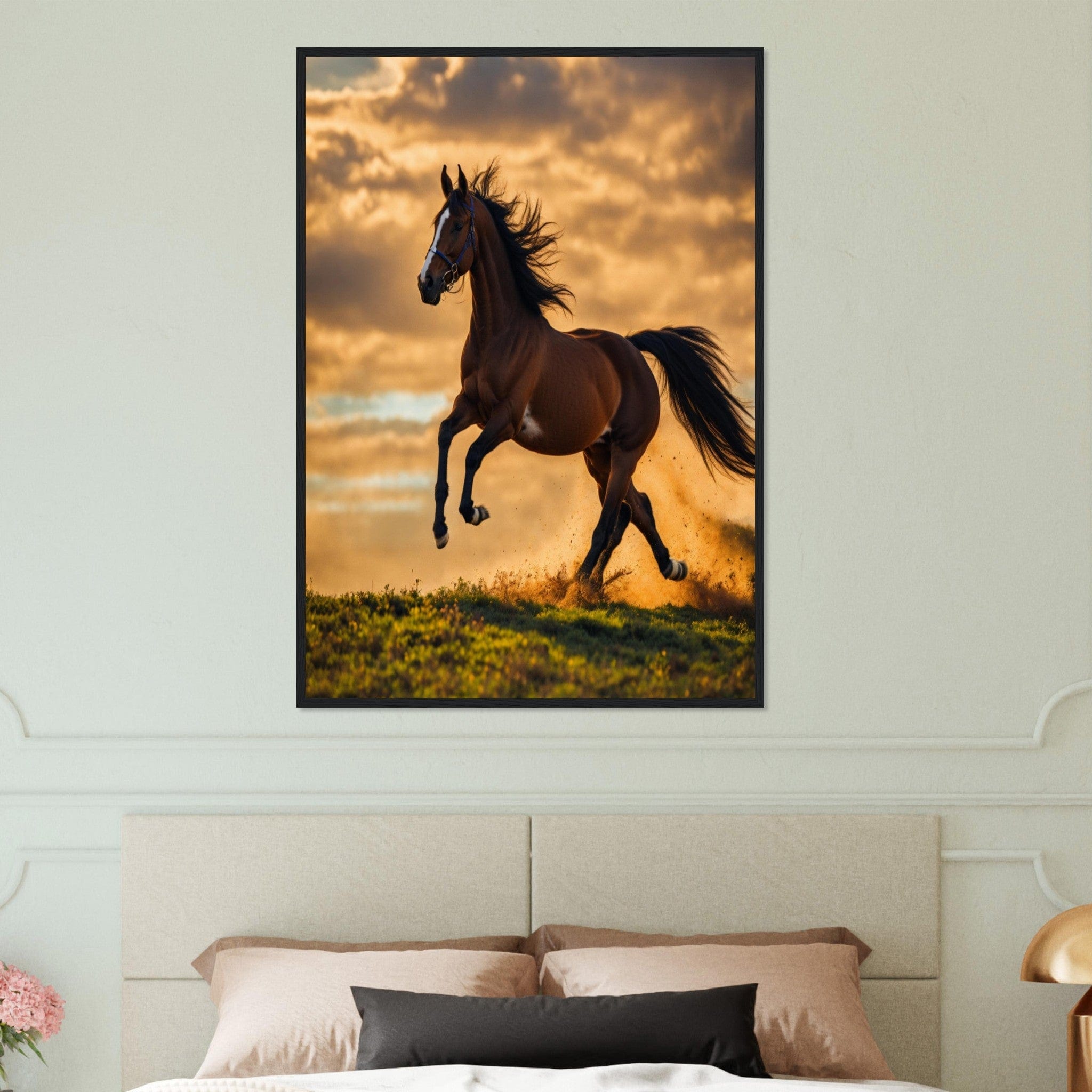 Canvanation Print Material Tableau Cheval De Feu