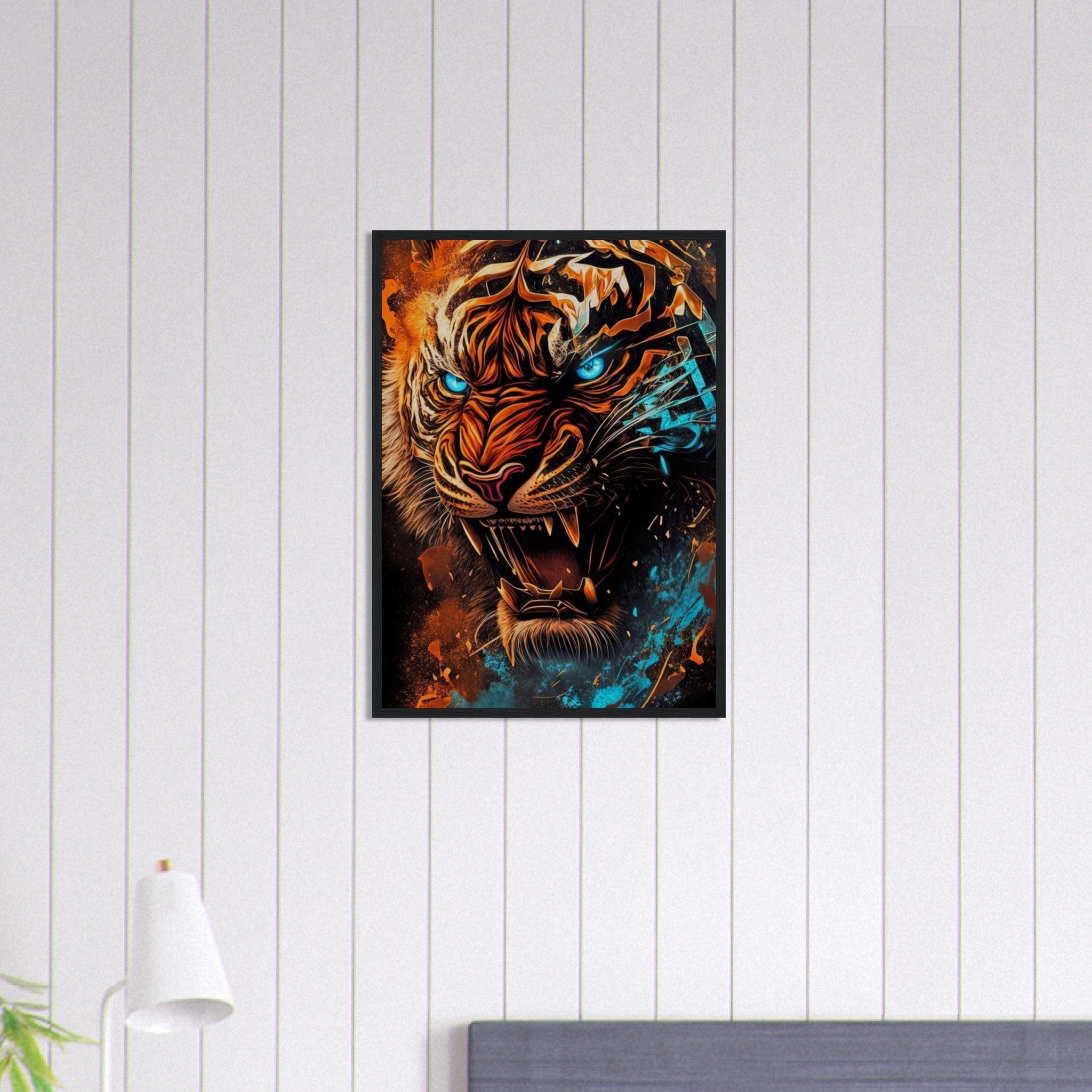 Canvanation Print Material 50x70 cm / 20x28″ Tableau Tigre qui Rugit