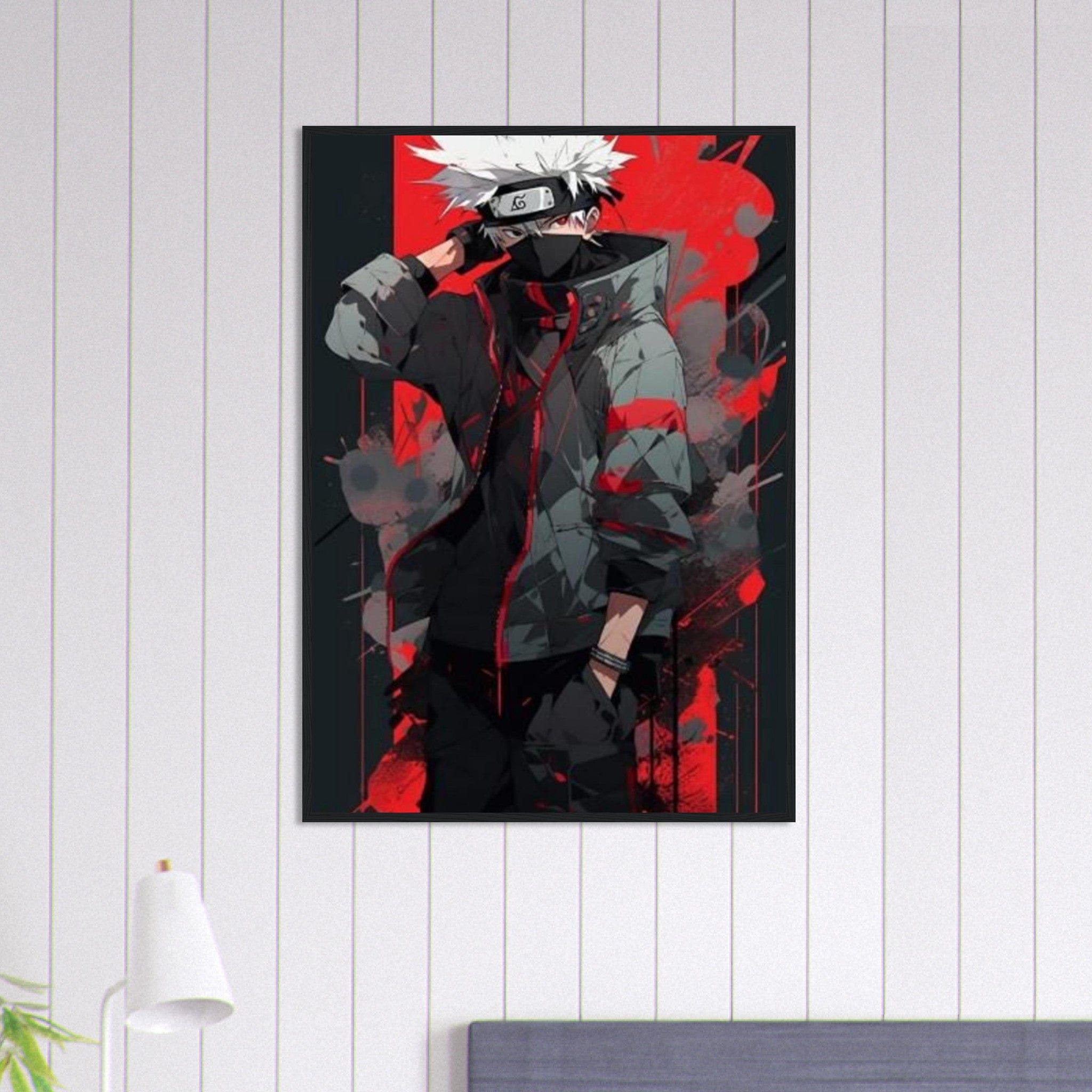 Canvanation Print Material 70x100 cm / 28x40″ Tableau Avec Cadre Naruto Kakashi