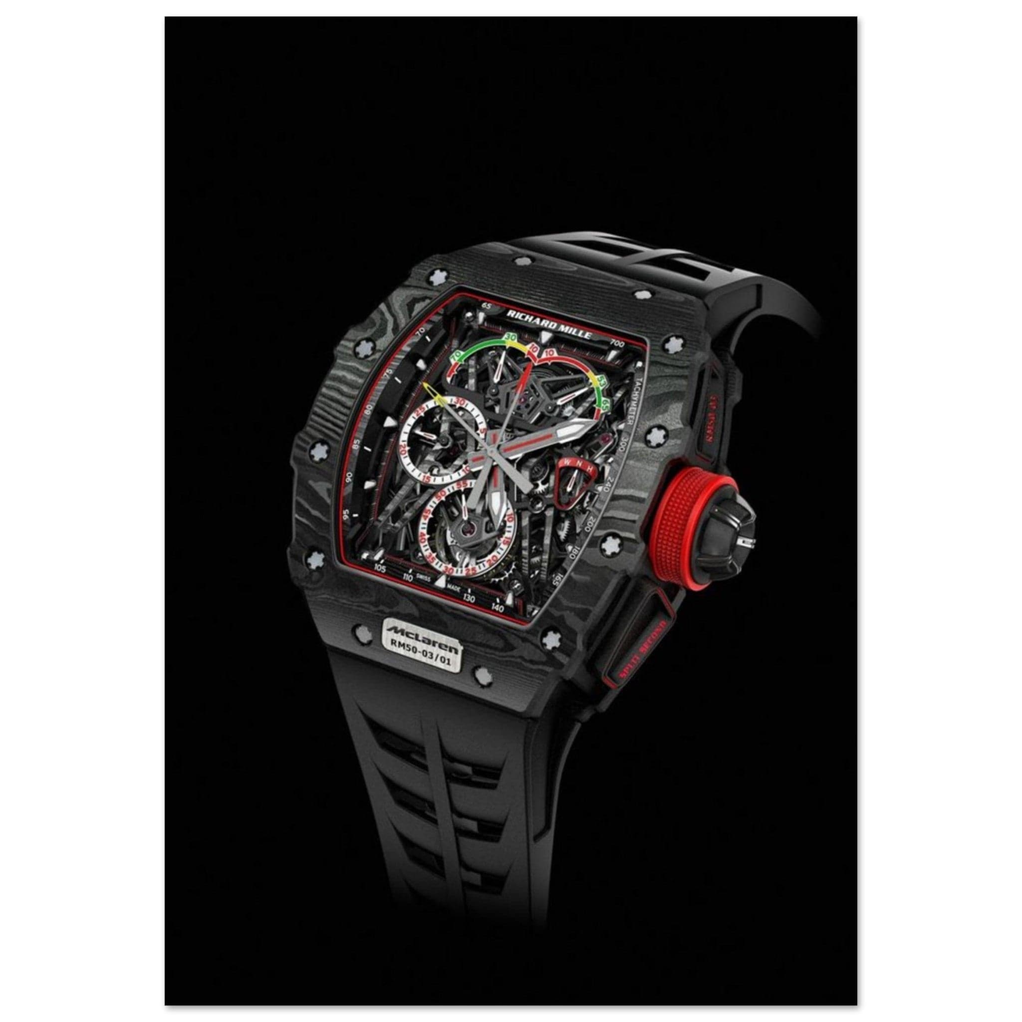 Canvanation Print Material 70x100 cm / 28x40″ Poster Richard Mille Montre Noir