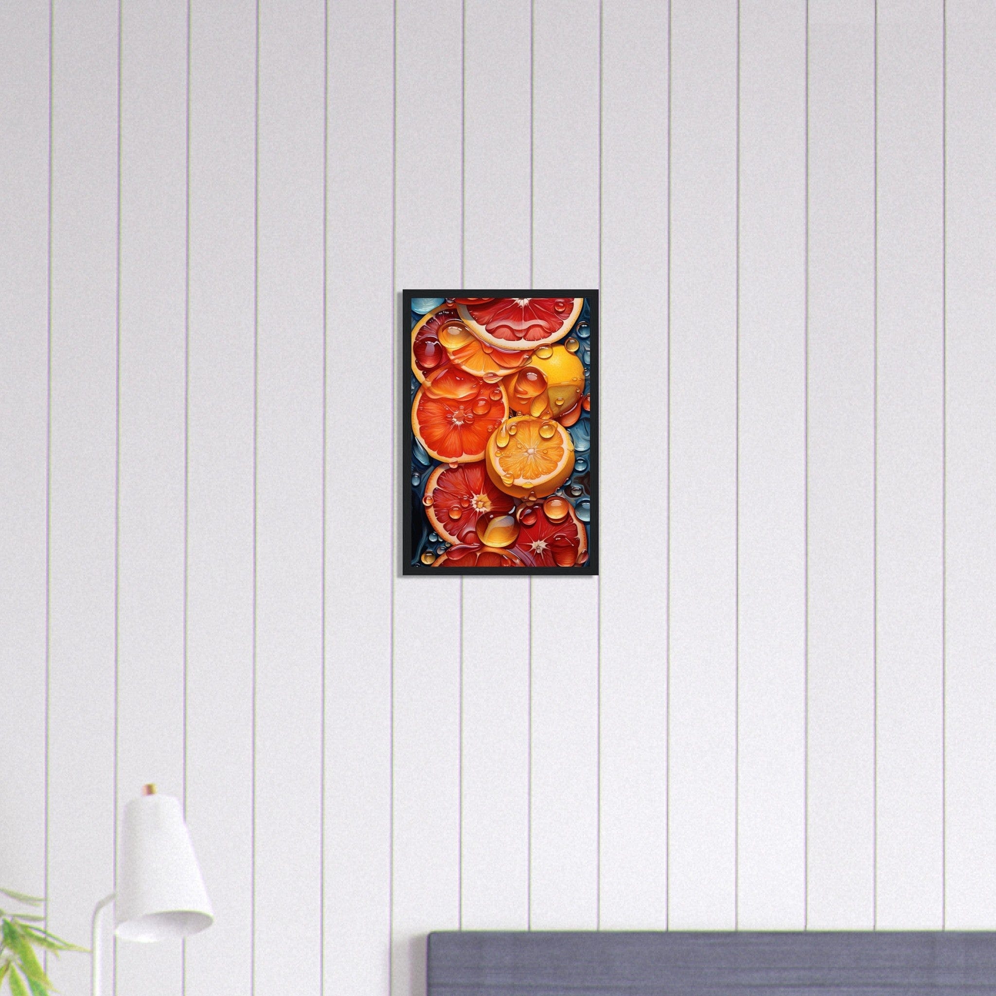 Canvanation Print Material 30x45 cm / 12x18″ Tableau Cuisine Orange Sangine