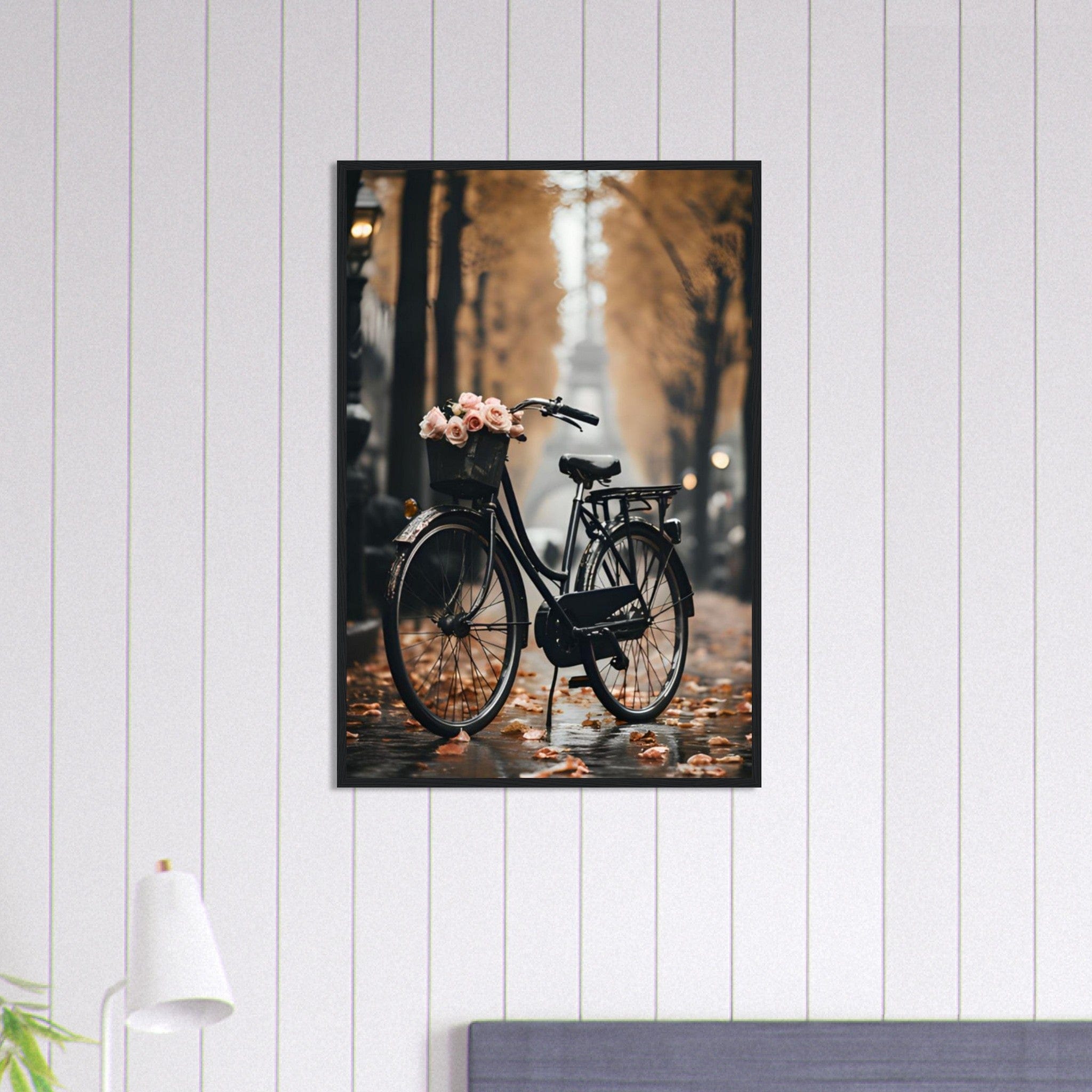 Canvanation Print Material 60x90 cm / 24x36″ Tableau Paris Vélo