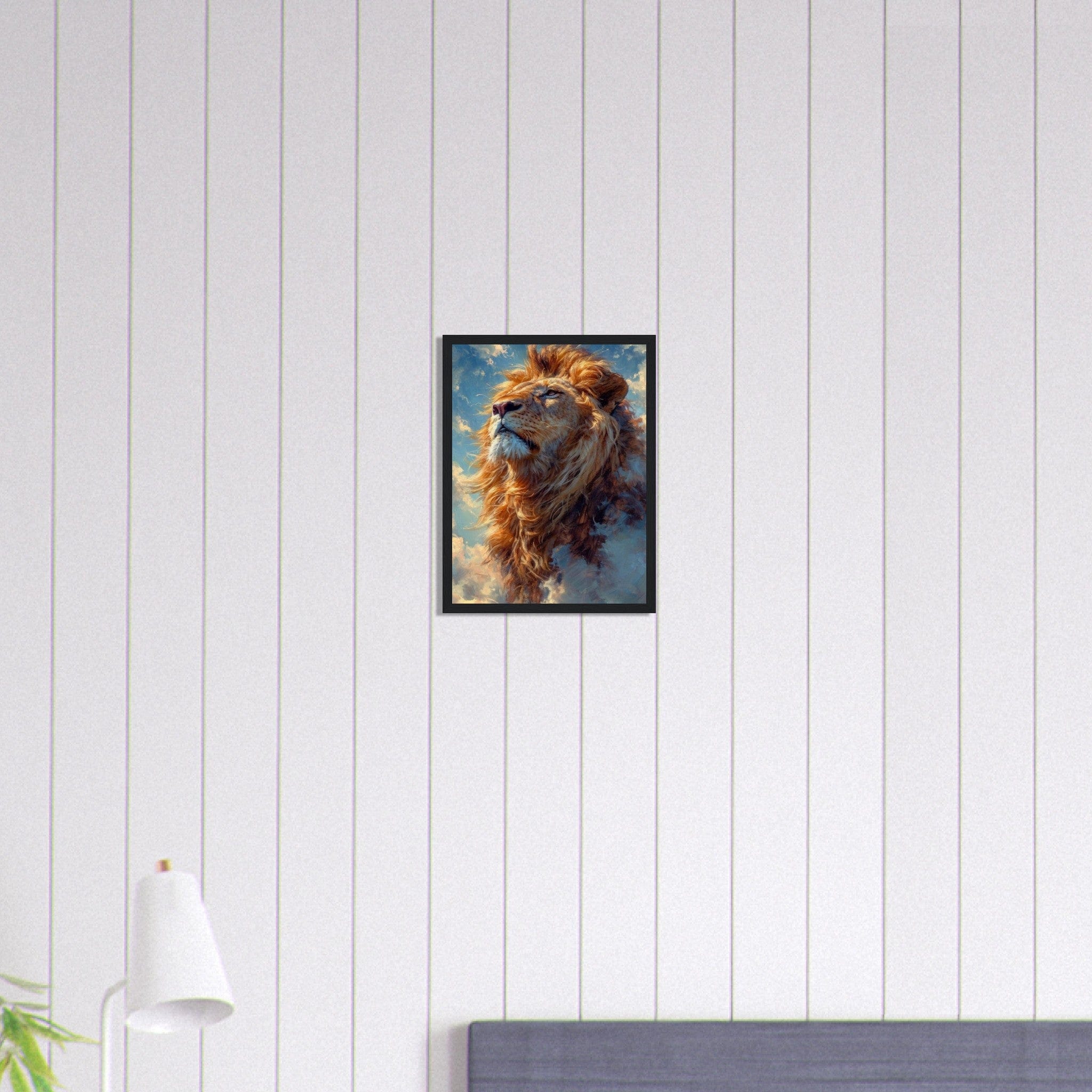 Canvanation Print Material 30x40 cm / 12x16″ Lion Tableau Ciel