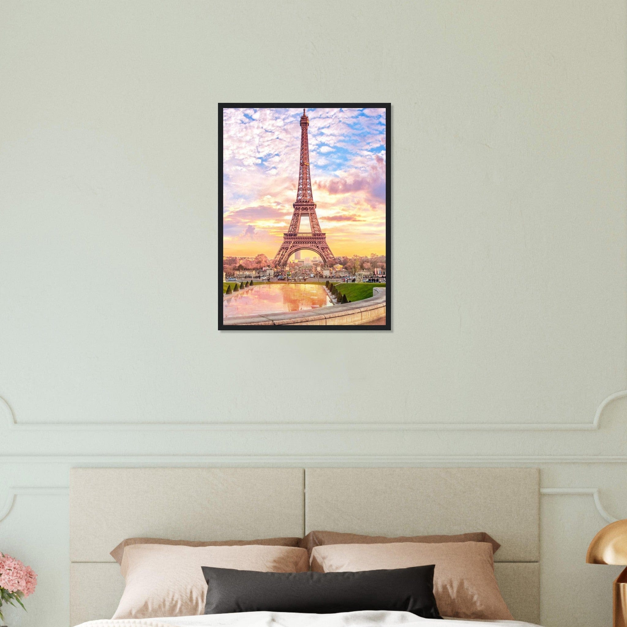 Canvanation Print Material 45x60 cm / 18x24″ Tableau Paris Tour Eiffel Ensoleillé