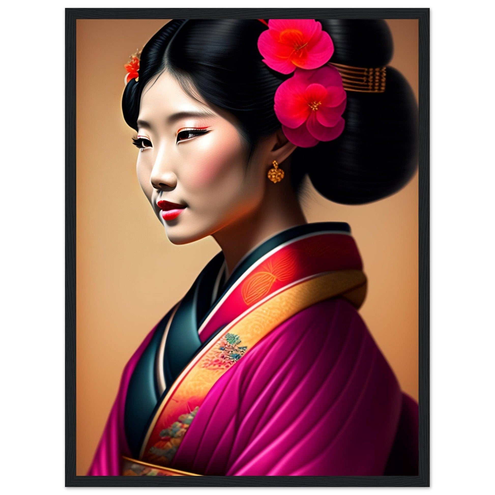 Tableau Japon Geisha Kimono Canvanation