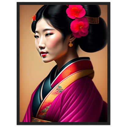 Tableau Japon Geisha Kimono Canvanation