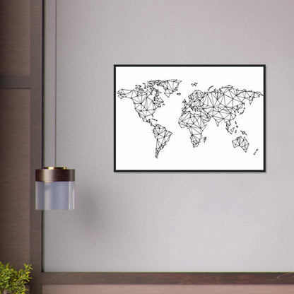 Tableau Planisphere Du Monde - Destinations Infinies Canvanation