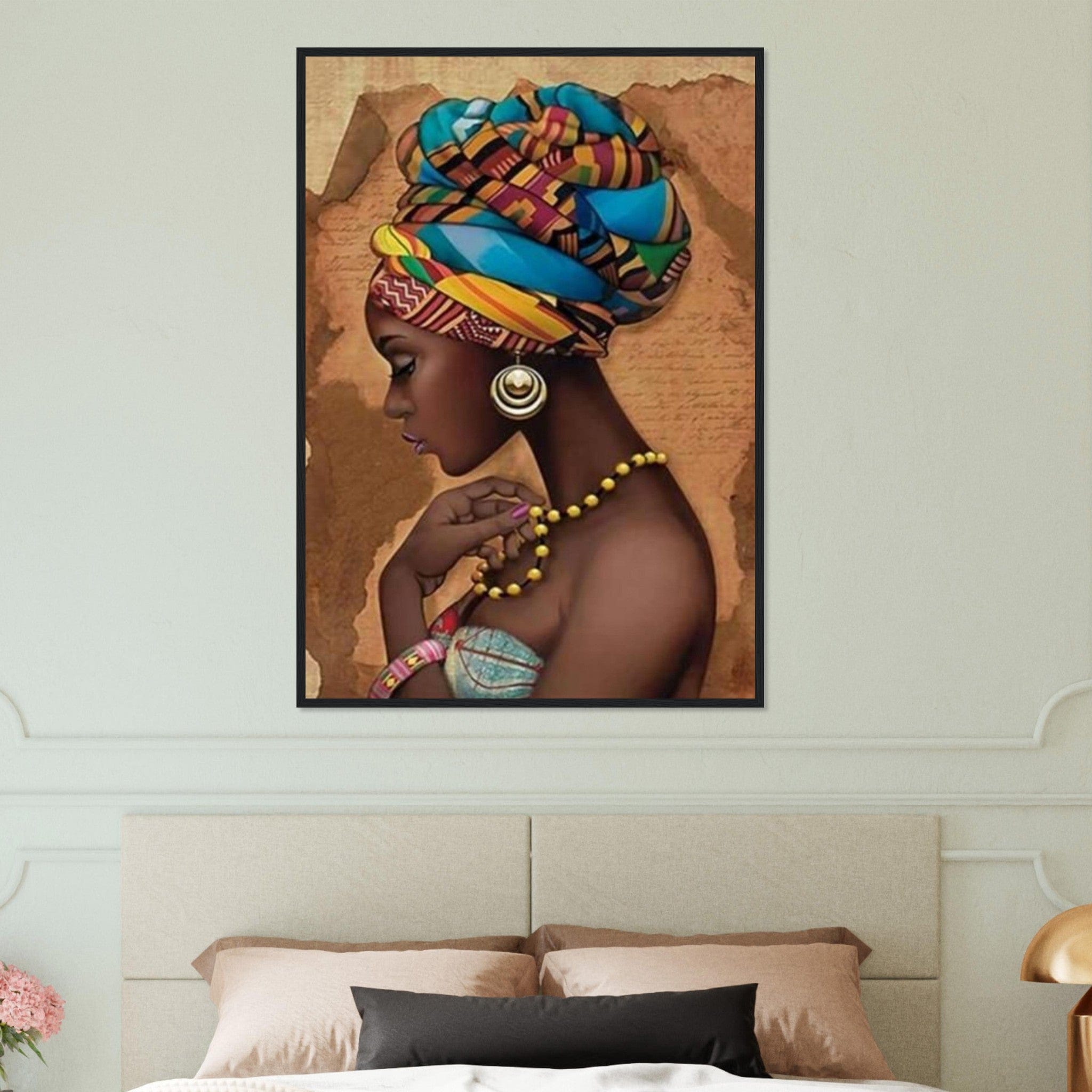 Canvanation Print Material 70x100 cm / 28x40″ Tableau Femme Afro