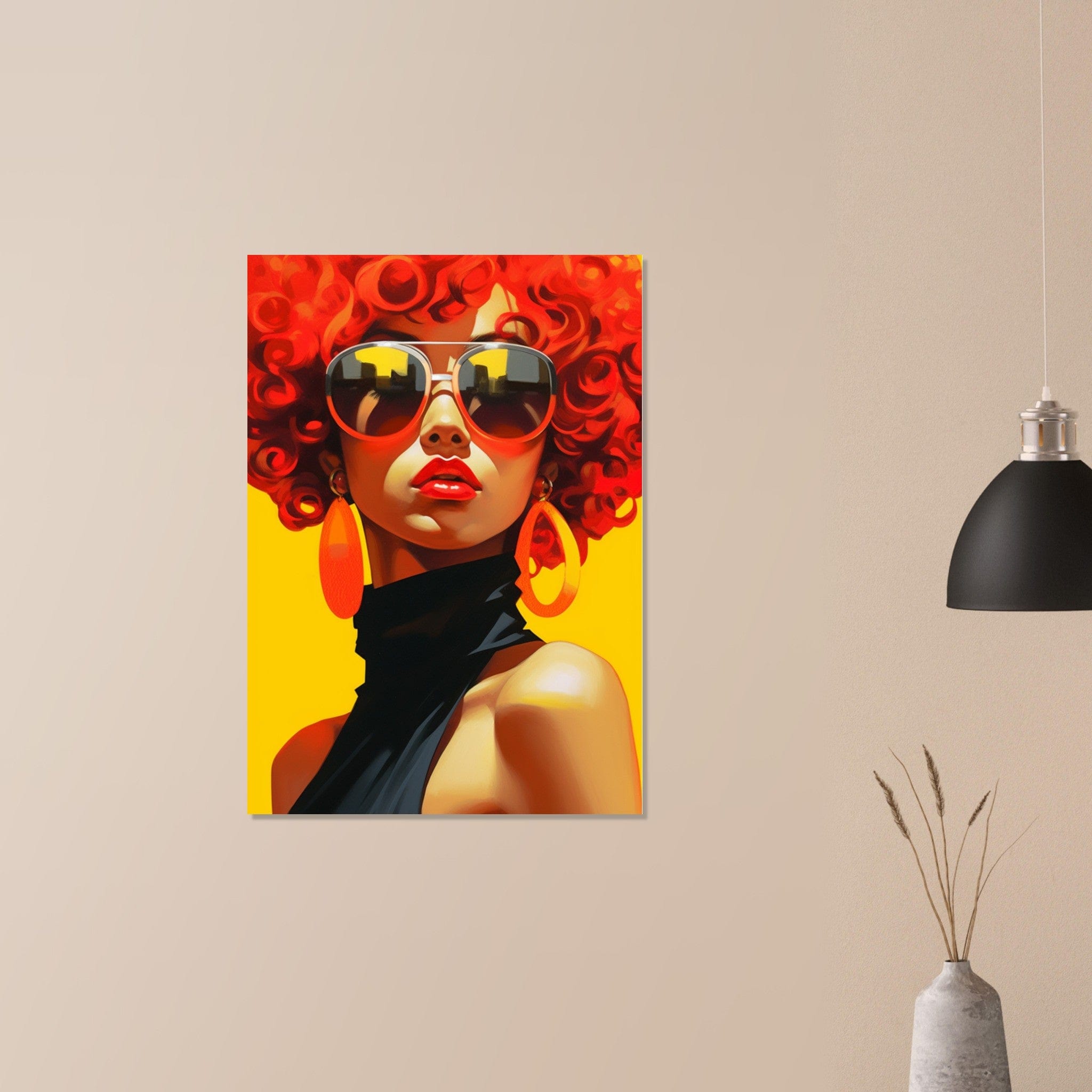 Gelato Print Material Portrait Peinture Femme