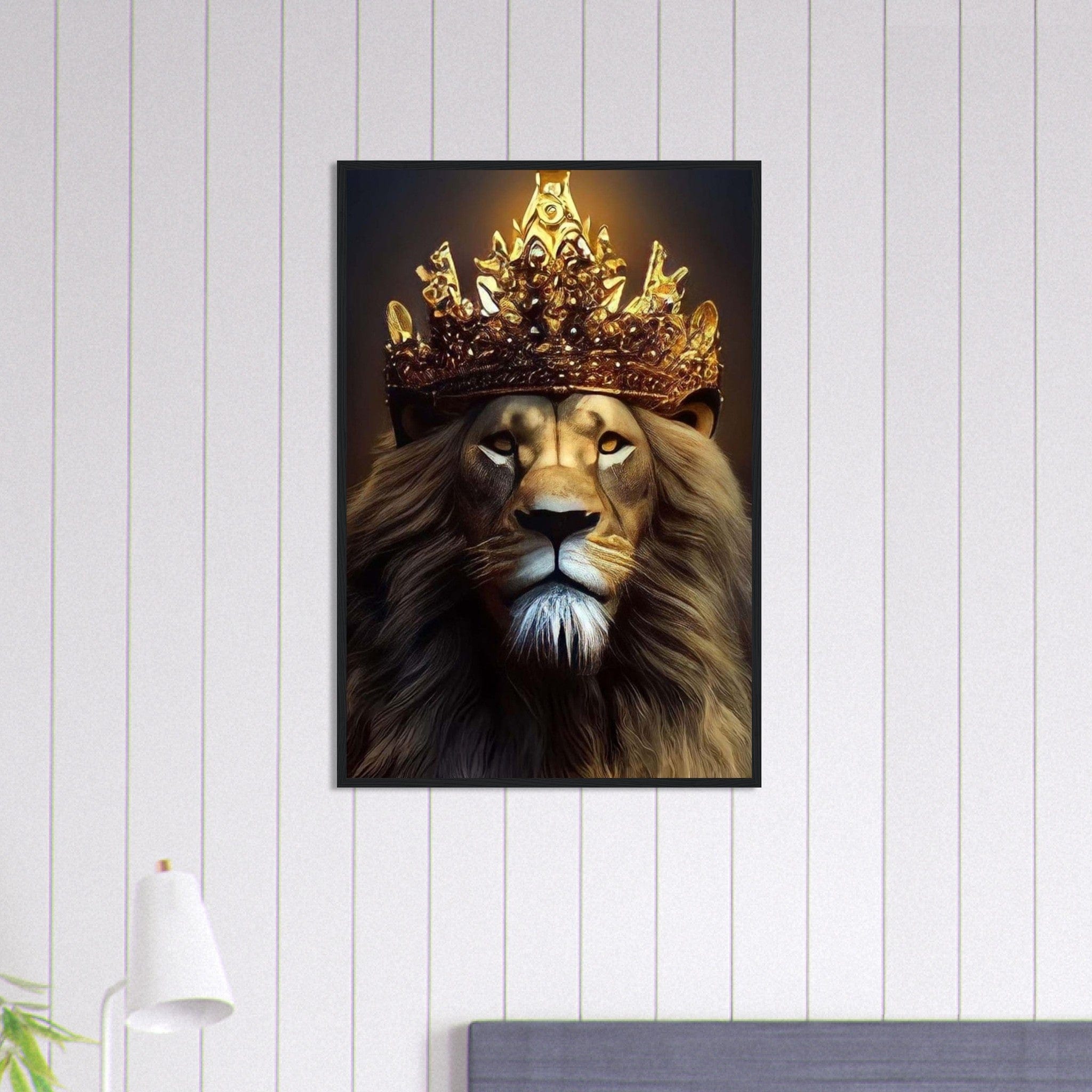 Canvanation Print Material 60x90 cm / 24x36″ Tableau Lion Abstrait