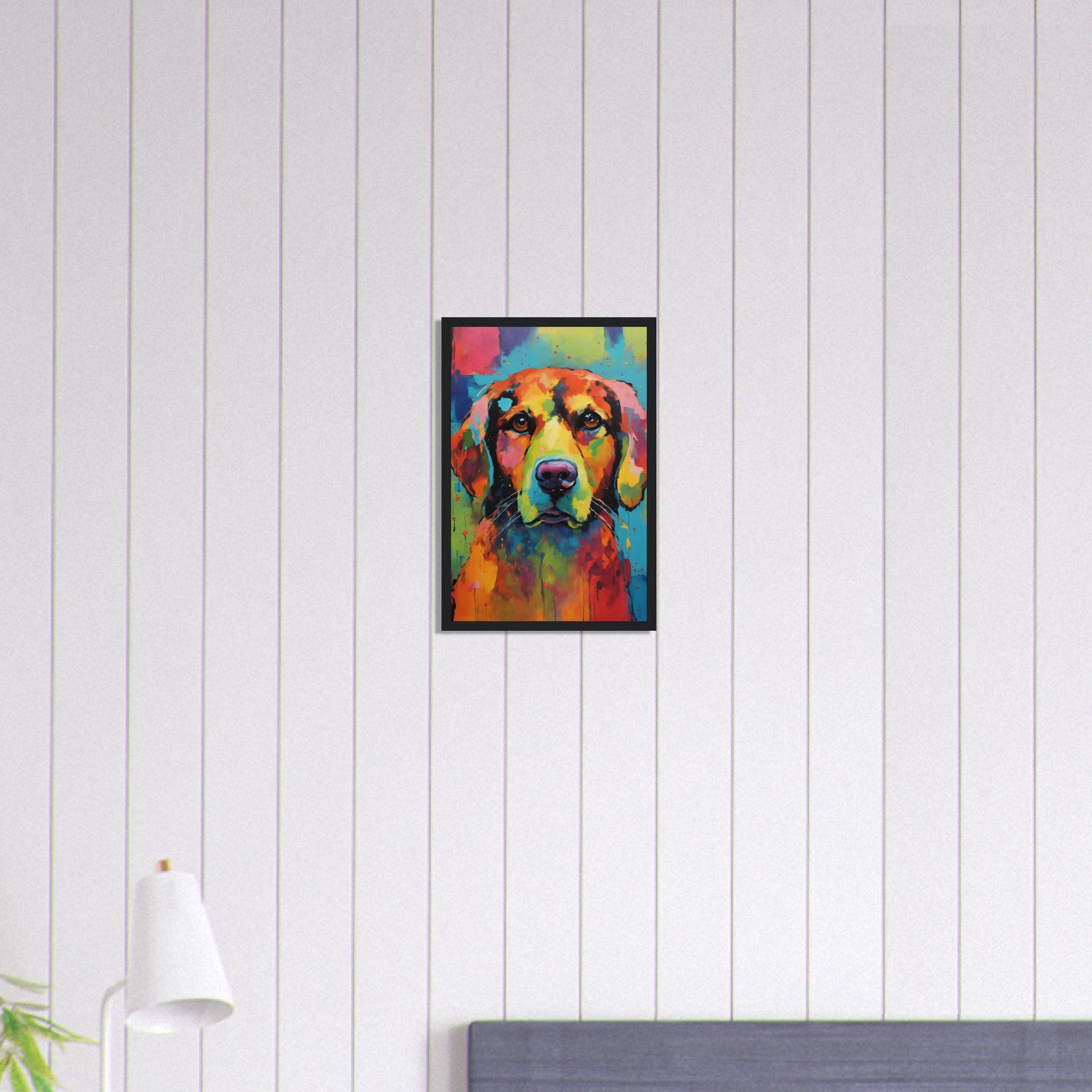 Canvanation Print Material 30x45 cm / 12x18″ Tableau Chien Compagnon Du Soir