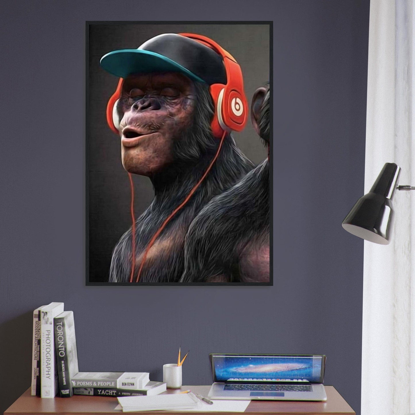 Tableau Singe Casque Beats