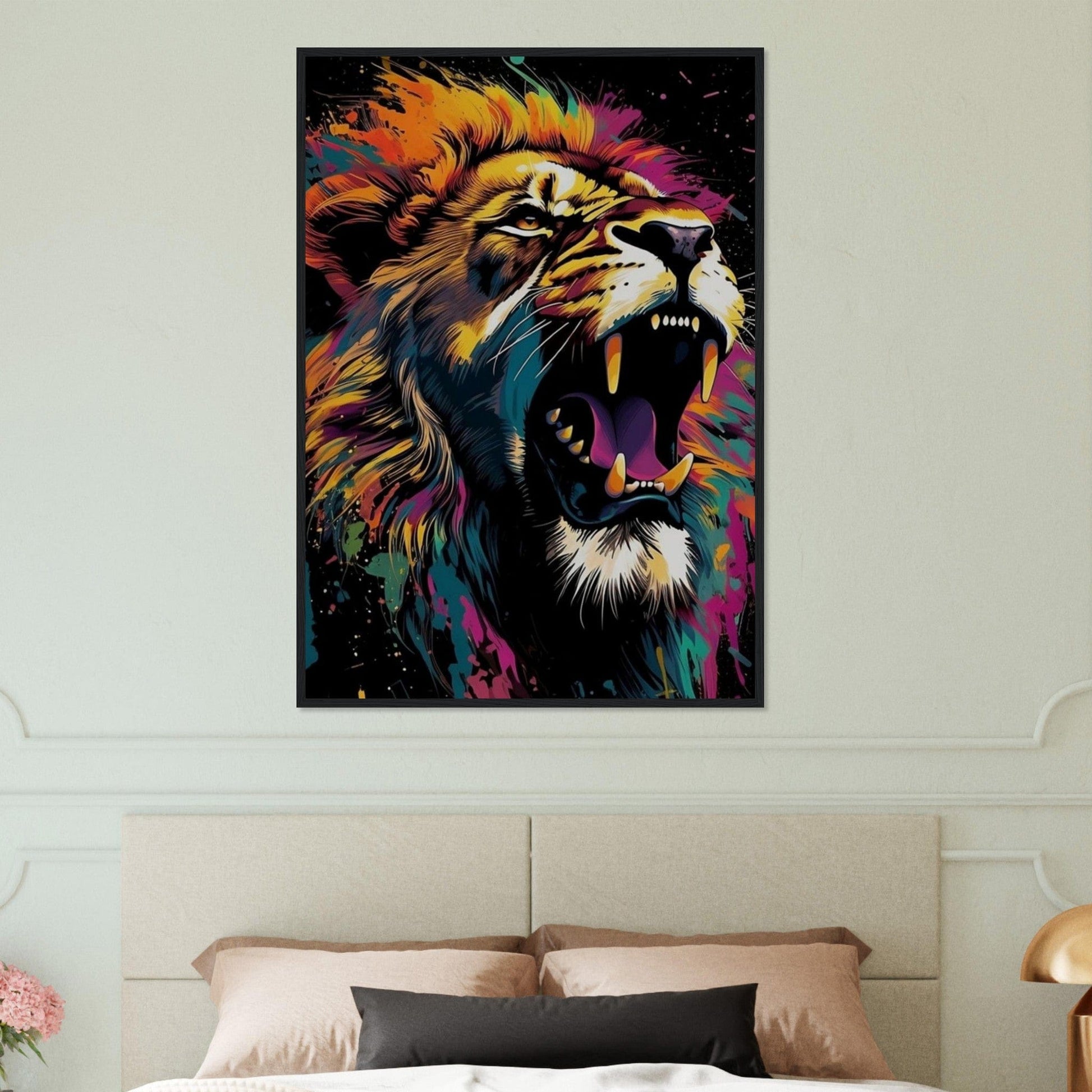 Tableau Pop Art Lion