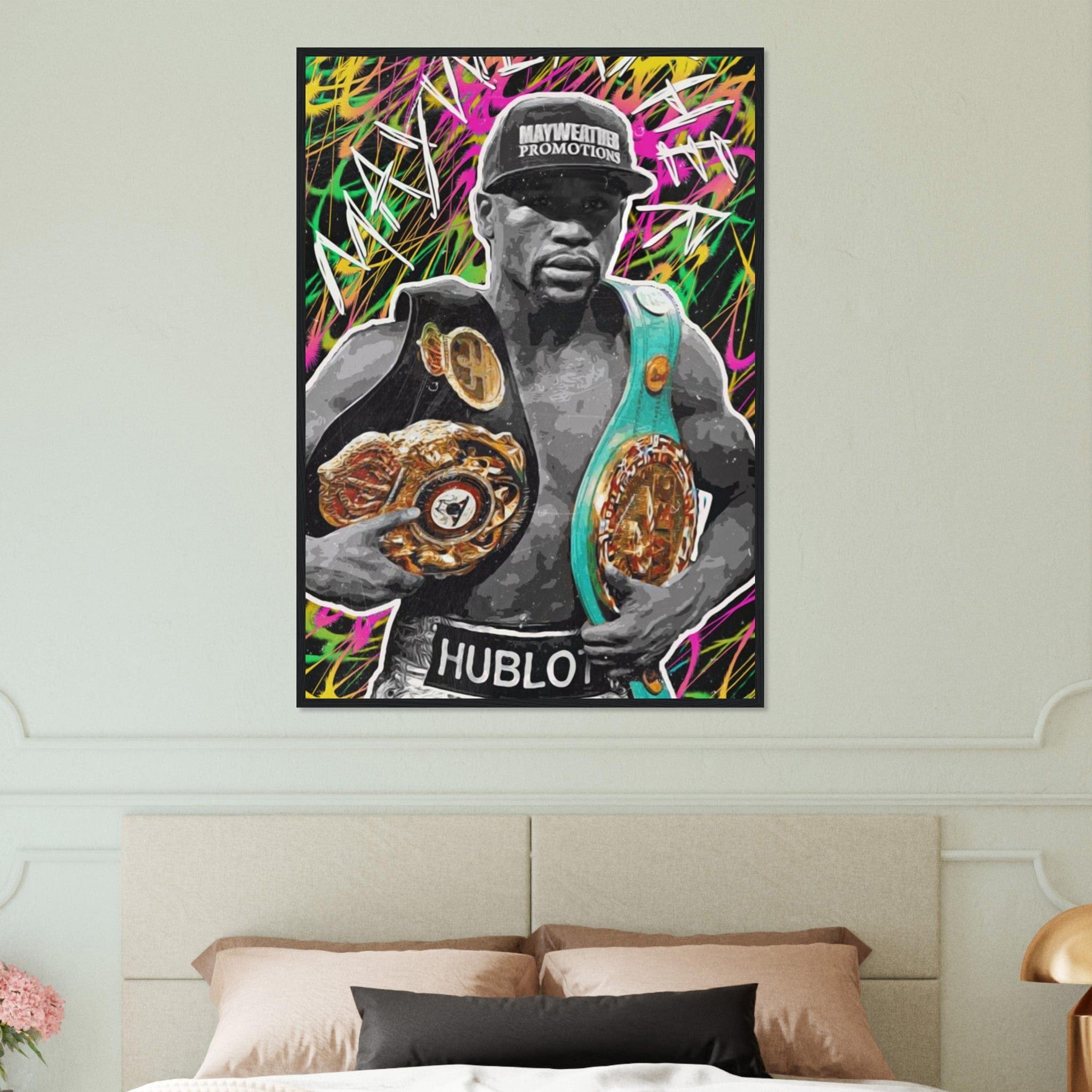 Canvanation Print Material 70x100 cm / 28x40″ Tableau Boxe Floyd Mayweather