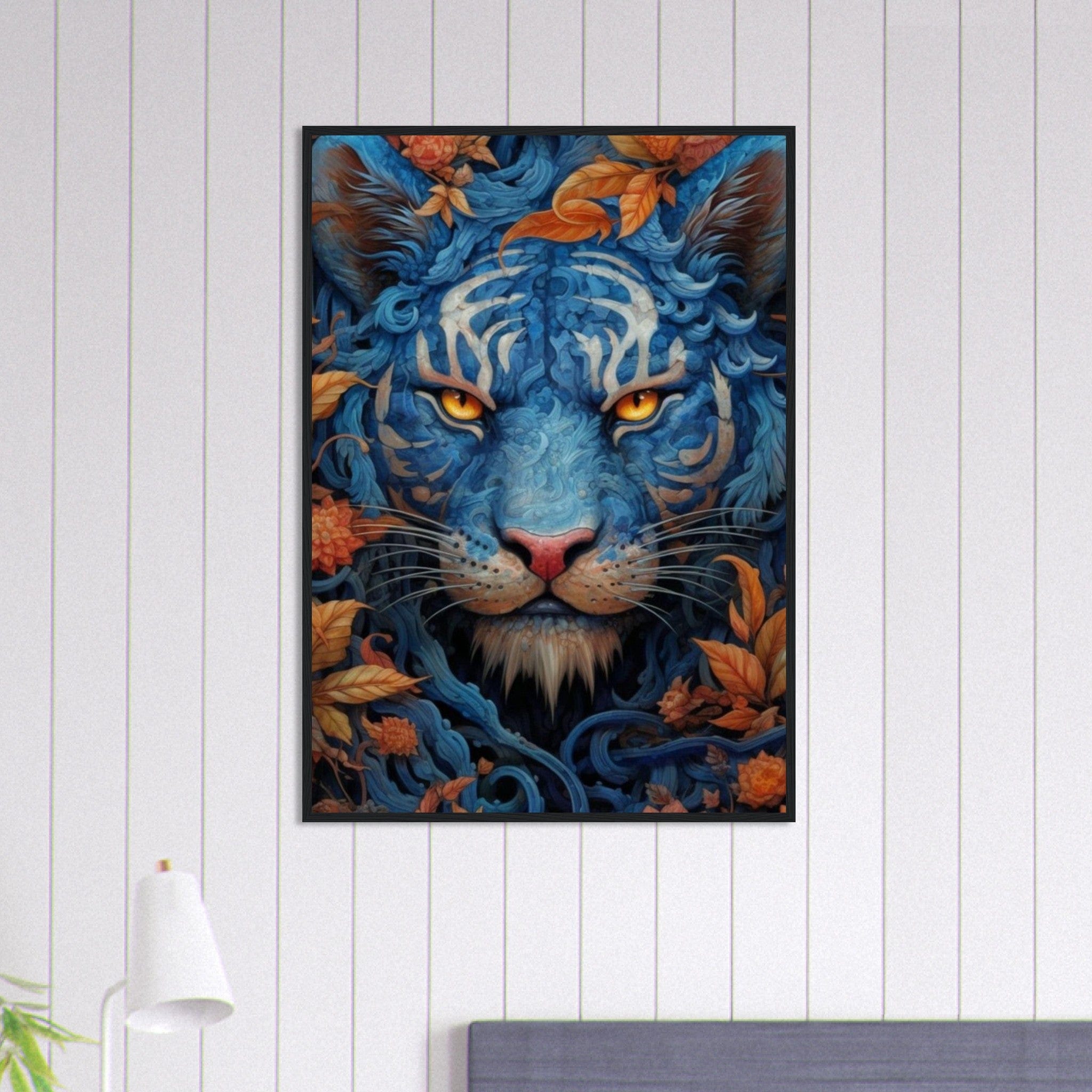 Tableau Tigre Bleu Canvanation