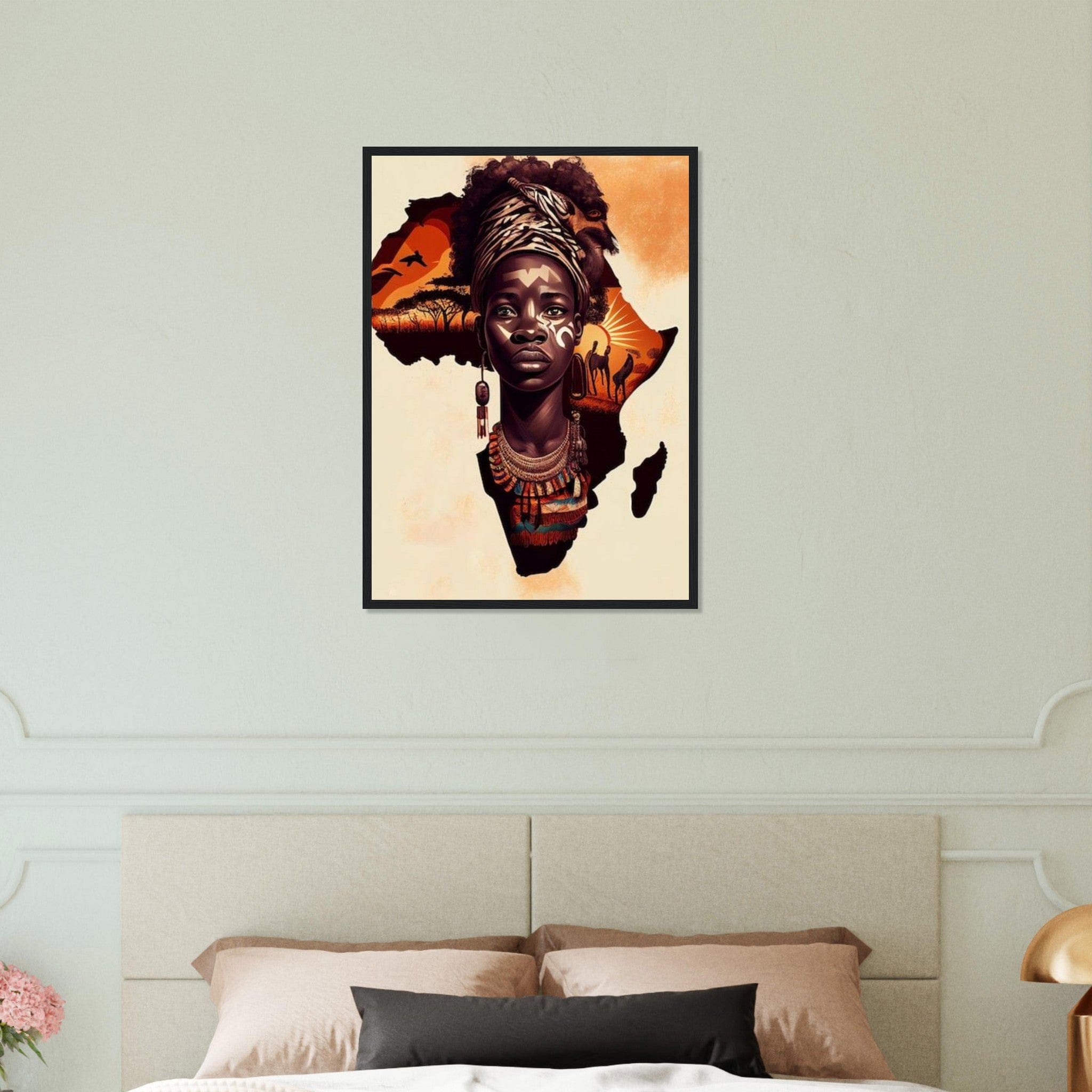 Canvanation Print Material 50x70 cm / 20x28″ Tableaux Africain Carte