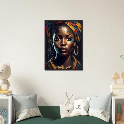 Tableaux Portrait Femme Afrique - Canvanation