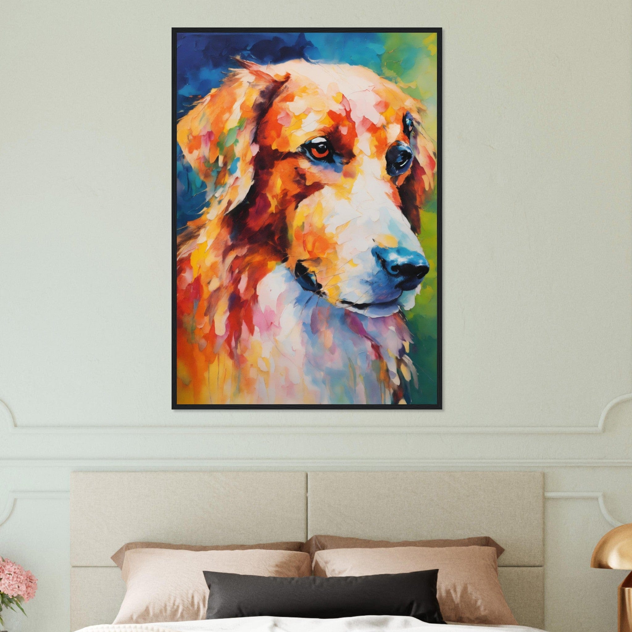 Canvanation Print Material Tableau Chien Loyal Compagnon