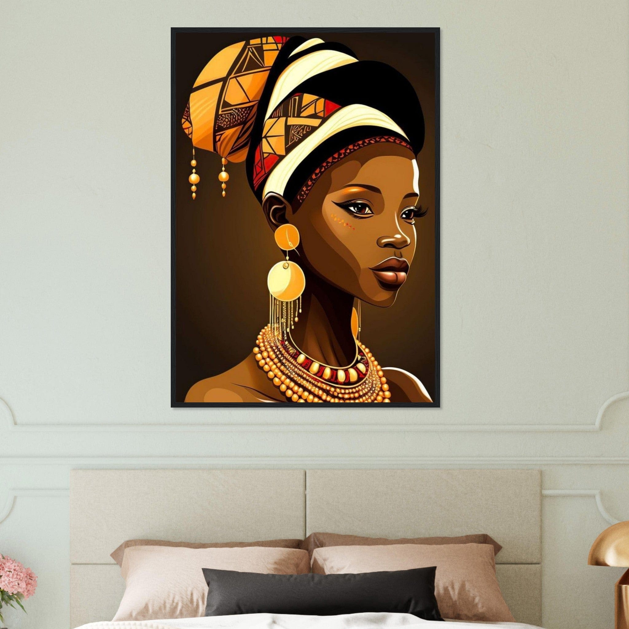 Peinture Femme Afro Canvanation