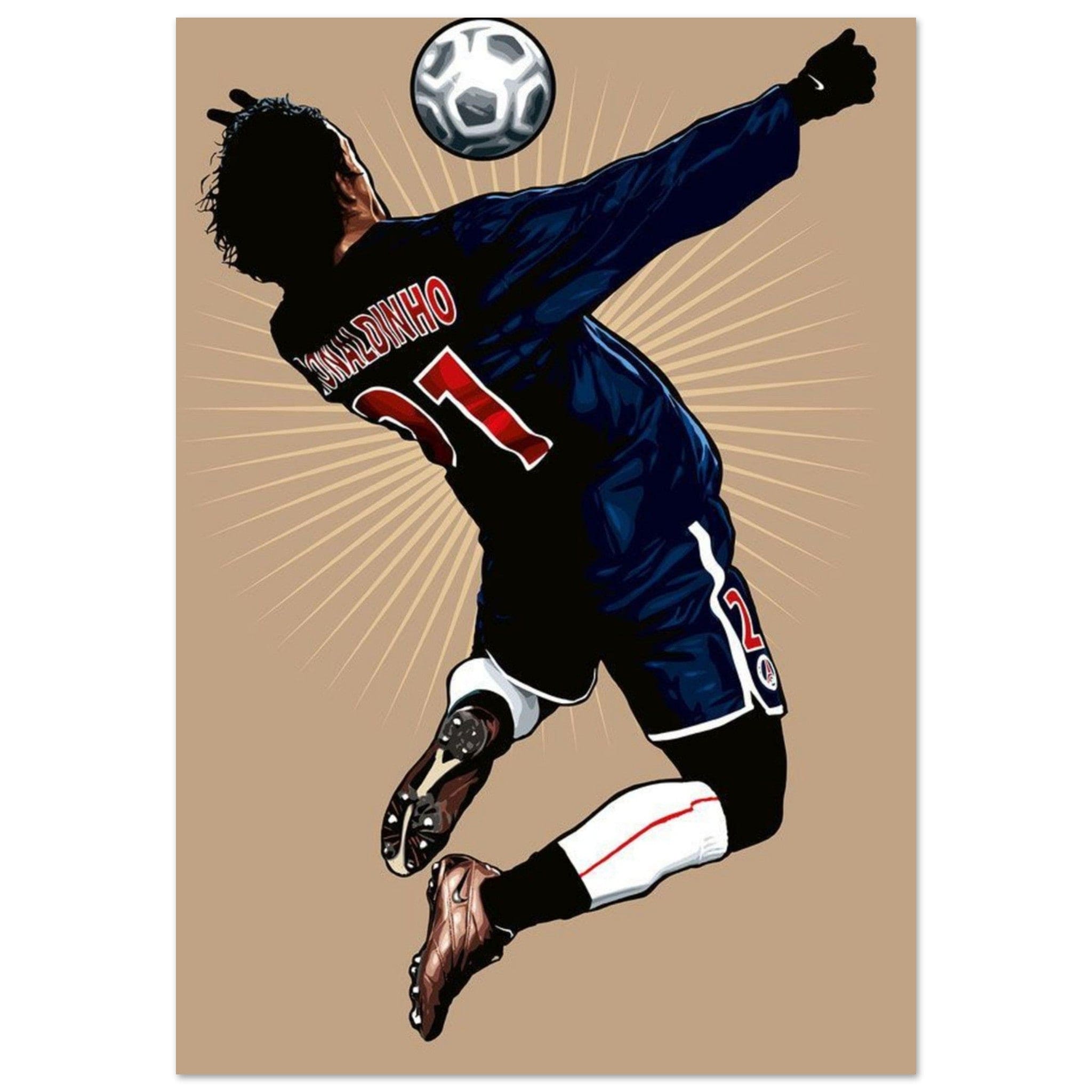 Canvanation Print Material 70x100 cm / 28x40″ Poster Football Ronaldhino